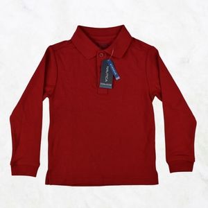 ❌SOLD❌ Nautica Boys Long Sleeve Polo Shirt | Red | NWT
